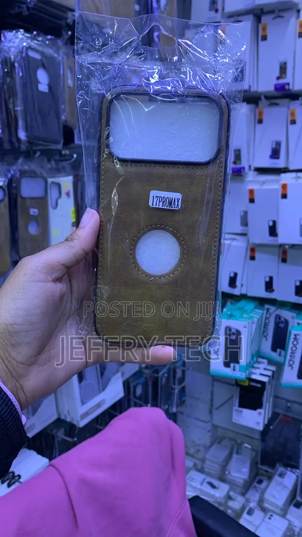 Brown Vegan Leather Case for iPhone 17 Pro Max - 1