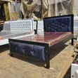 5x6 Executive Navy Tufted Bed - 1
