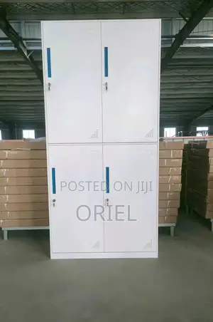Modern 4-Door Steel Office Storage Cabinet