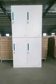 Modern 4-Door Steel Office Storage Cabinet - 1