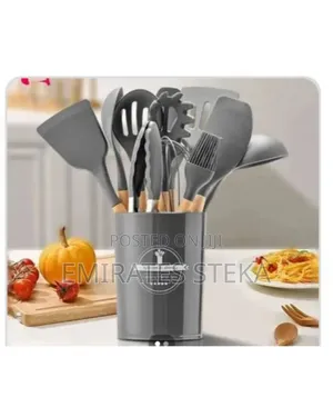 Seti ya Miiko ya Silicone Vipande 12 - Grey