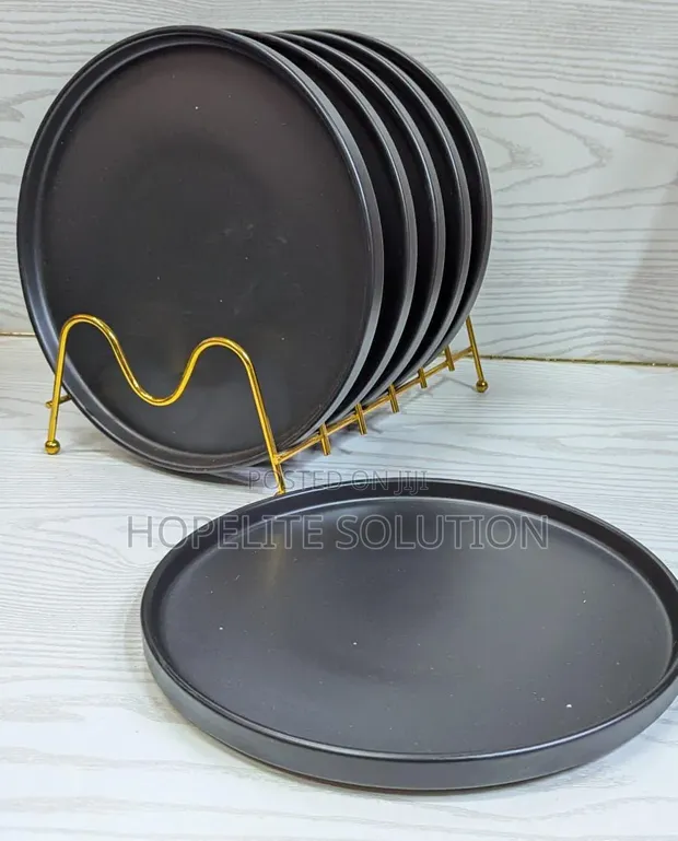 Mate Dinner Set Nyeusi 6pcs - 1