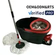 Metallic Pedal Spin Mop Bucket Set - Mpya Kabisa - 3