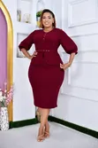 Formal Tight Plus Size Black Dress - Funeral/Burial - 2
