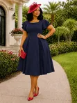 Elegant Circular/Skater Dress - 4