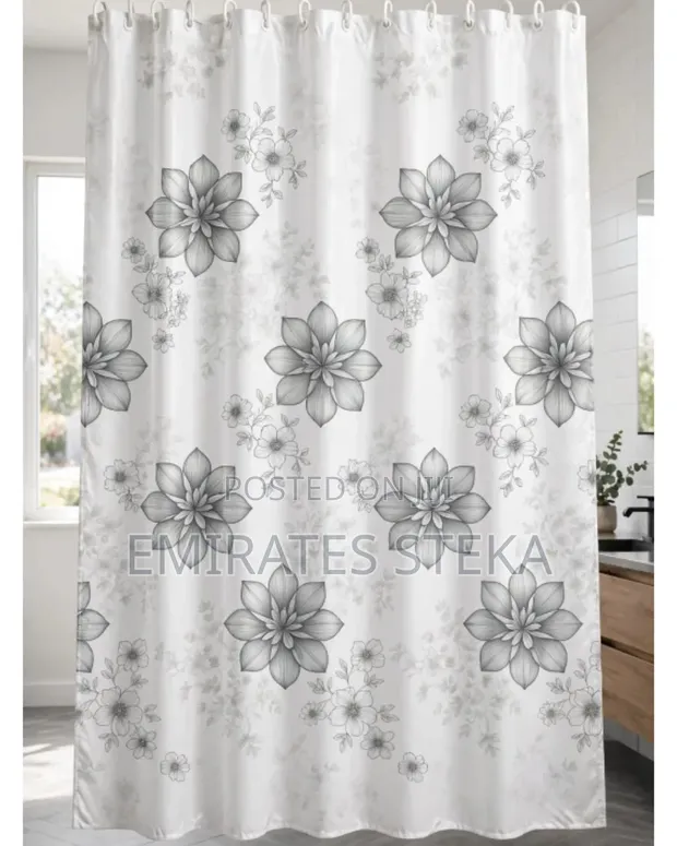 Shower Curtain ya PVC ya Premium 200cm x 180cm - 1