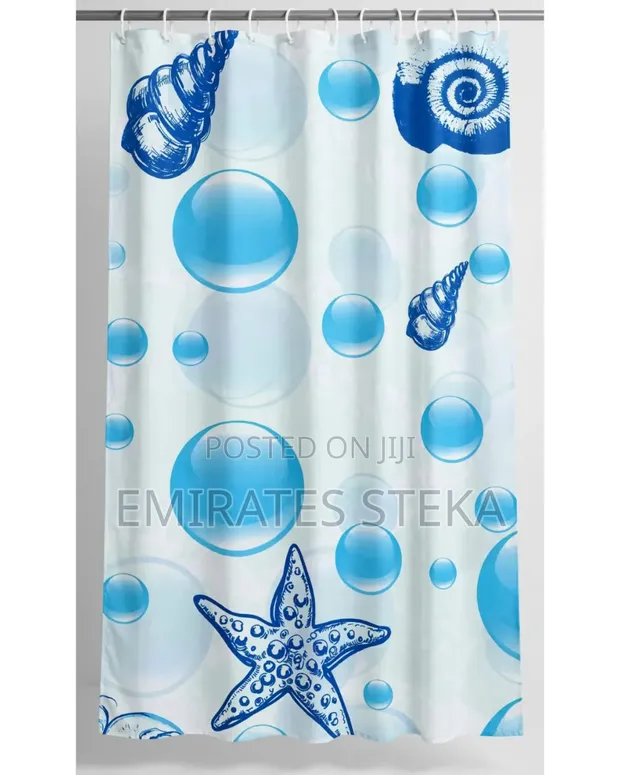 Waterproof PEVA Shower Curtain 180cm x 200cm - 1