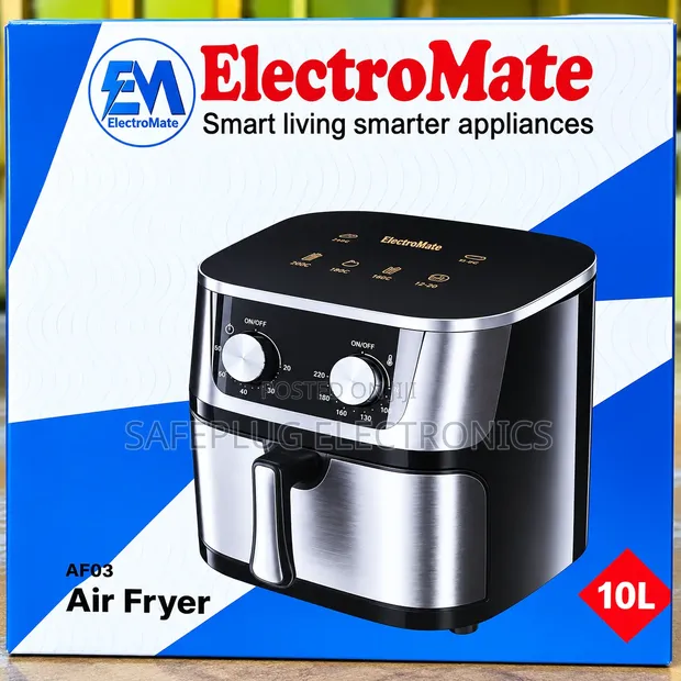 ElectroMate 10L Air Fryer - Fast Healthy Cooking - 1