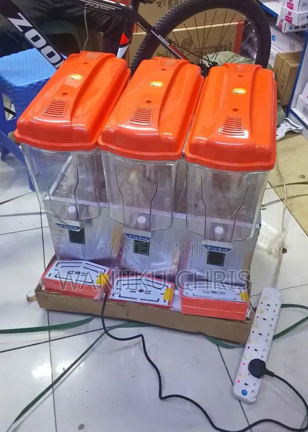 Commercial 3-Column Juice Dispenser - 1