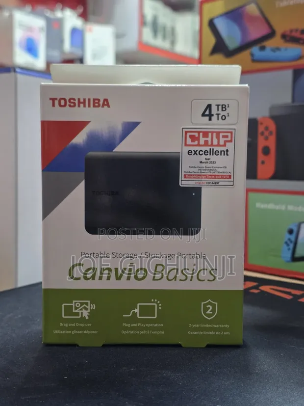 Toshiba Canvio Basics 4TB Portable External Hard Drive - 1