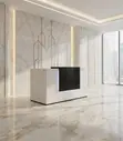 1400mm Nyeupe Ofisi/Hospitali Dawati la Mapokezi - 2