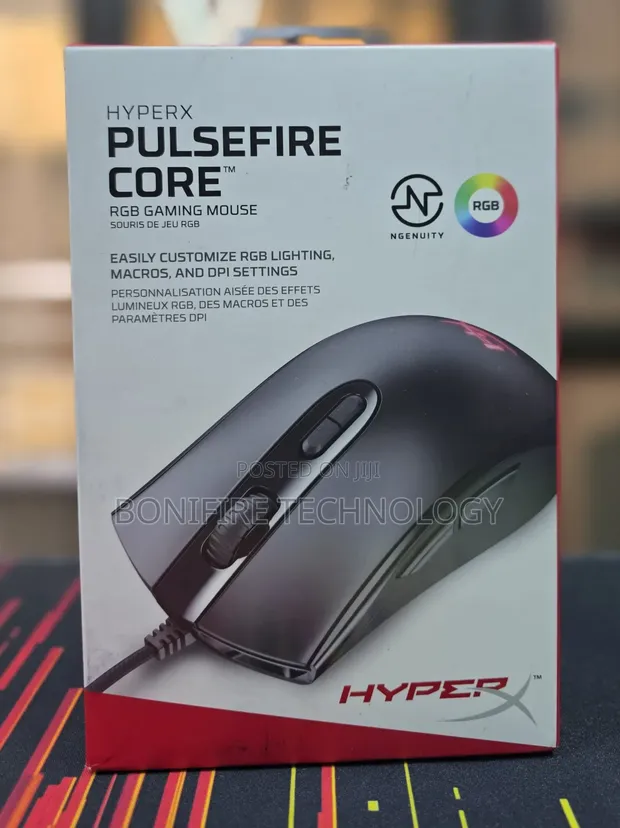 HyperX Pulsefire Wired Gaming Mouse - 6200 DPI, RGB - 1