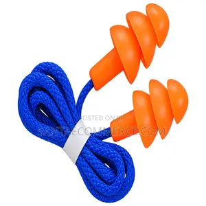 Triple-Flange Silicone Earplugs - Reusable Hearing Protection