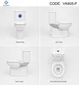 Victoria Toilet ya Vipande 2 - 1