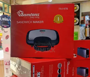 Ramtons Sandwich Maker RM/478 - 2 Slice - Brand New