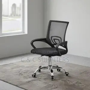 Mesh Visitor Chair - Black
