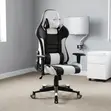 Ergonomic Swivel Gaming Chair - Nyeupe - 3