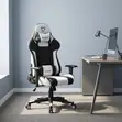Ergonomic Swivel Gaming Chair - Nyeupe - 4