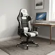 Ergonomic Swivel Gaming Chair - Nyeupe - 5