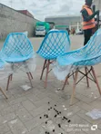 Set of 3 Brand New Dining Chairs - 1