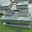Meza ya Sebule ya Marumaru Safi na Stuli - 2