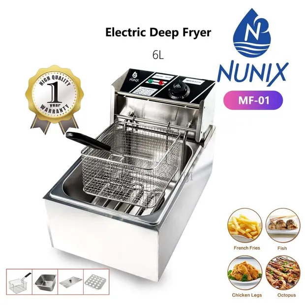 Nunix 6L Single Deep Fryer - 1