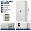 2-Door Metallic Storage Cabinet - 5