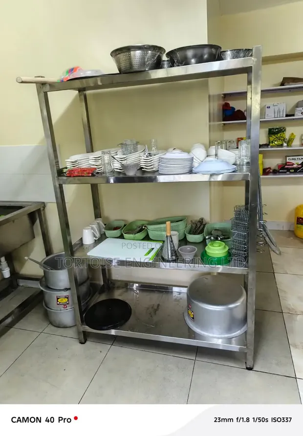 Stainless Steel Commercial Kitchen Rack 1800mm Height - 1