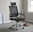 Executive High-Back Ergonomic Office Chair - Black - 1
