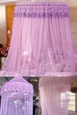 Pink Round Mosquito Net - Queen Size - 2