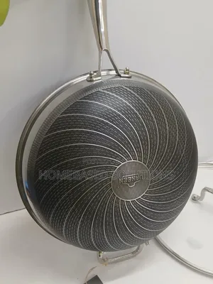 26cm Honeycomb Wok Deep Frying Pan yenye Lid ya Kioo