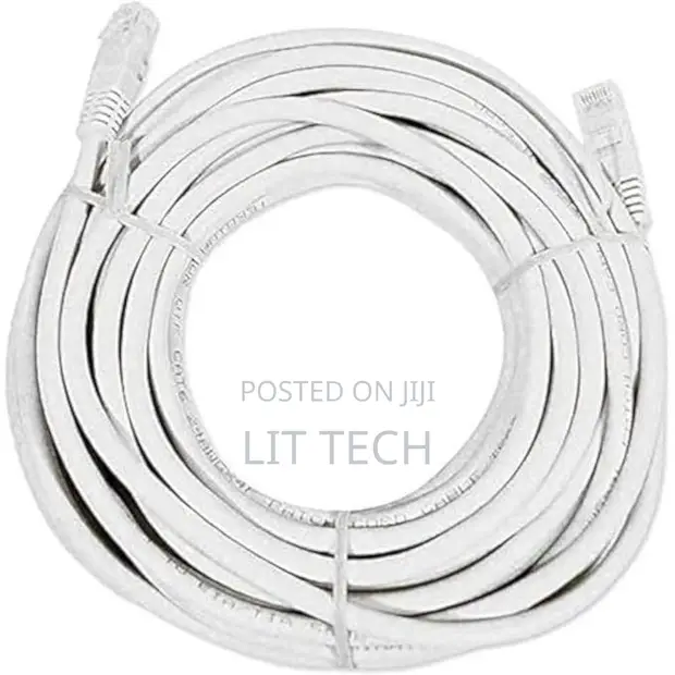 Kebo ya Mtandao ya Cat 6 (Mita 10, RJ45, Kijivu) - 1