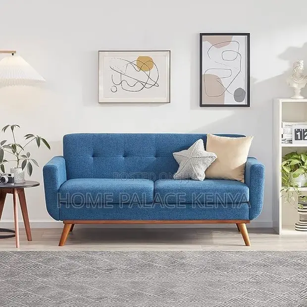 Sofa ya Premium ya Viti 2 vya Kitambaa - 1