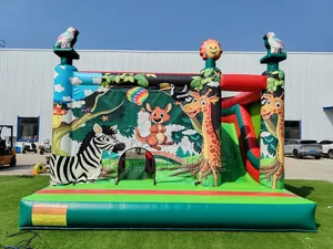 Safari Jungle Bouncing Castle for Hire