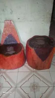 Set ya Viti na Meza ya Mbao Ngumu ya Elgon Tick ya Jadi - 2