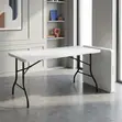Rectangular Plastic Fold-Up Table - 3