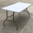 Rectangular Plastic Fold-Up Table - 5