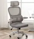 Kiti cha Ofisi Nyeupe cha Ergonomic chenye Mgongo Mrefu wa Orthopedic - 2
