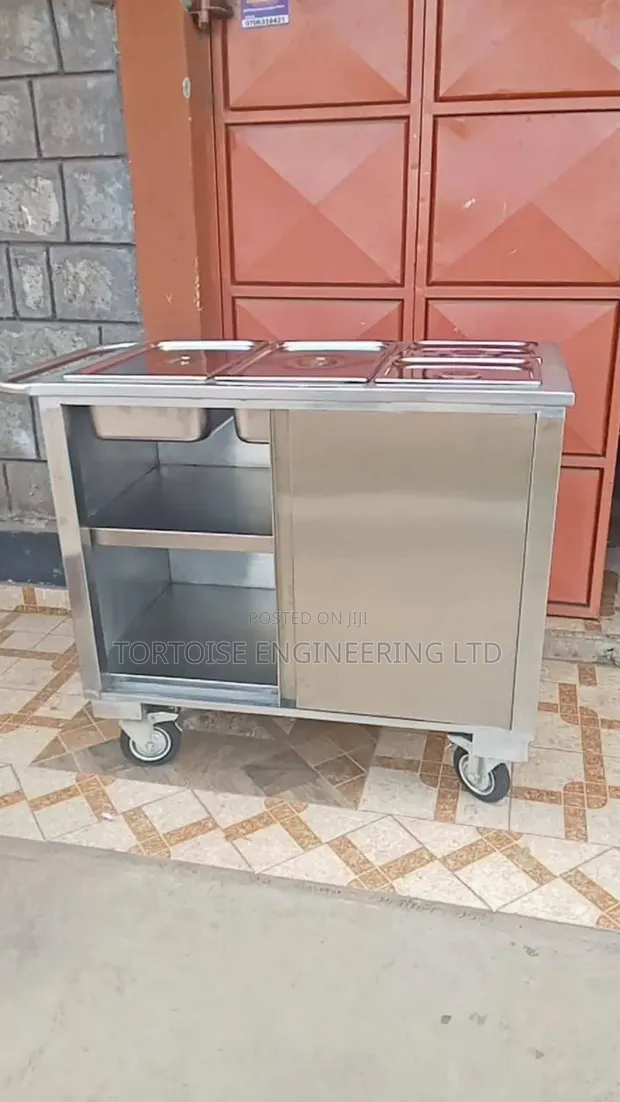 Stainless Steel Commercial Food Trolley 1200x600mm - 1