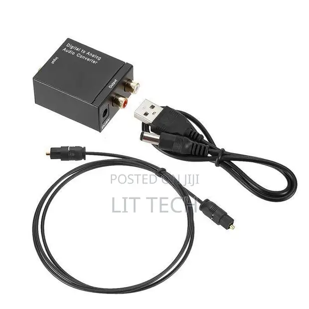 Digital to Analog Audio Converter (Optical/Coaxial hadi RCA/3.5mm) - 1