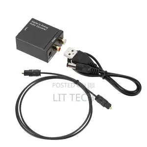 Digital to Analog Audio Converter (Optical/Coaxial hadi RCA/3.5mm)