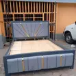 Modern Grey Sunburst 5x6 Bed Frame - 2
