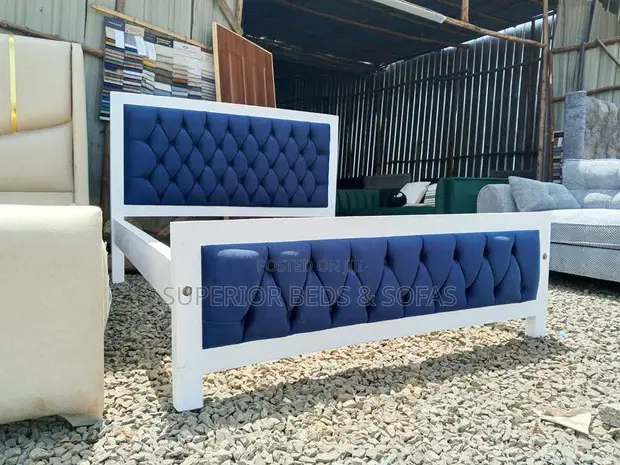 5x6 Royal Blue Mocket Bed - Free Delivery - 1
