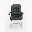 Kiti cha Ofisi cha Executive PU Leather Cantilever - Nyeusi - 4