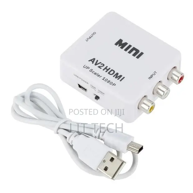 Converter Adapter AV kwenda HDMI (RCA Composite CVBS hadi HD 1080P) - 1