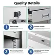 4 Door Metallic Lockable Storage Box - 4