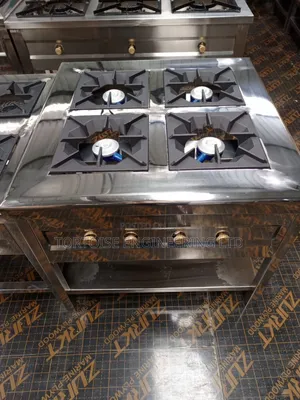 Jiko la Gesi la Kibiashara la Chuma cha Kutolea Nje la Burner 4 900x600mm