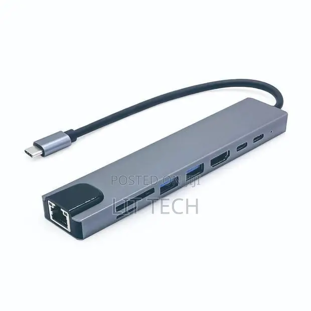 8-in-1 USB-C Hub na PD 100W - 1