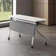 Meza ya Mikutano ya Ergonomic inayokunjwa na Magurudumu - 4