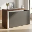 2M Reception Office Desk - Gray - 2
